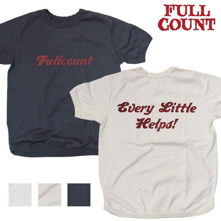 フルカウント FULLCOUNT フラットシーマー ヘビーウェイト 半袖 Tシャツ Every Little Helps! 5222PT-1 FULLCOUNT（フルカウント） フラットシーマー ヘビーウェイト 半袖 T