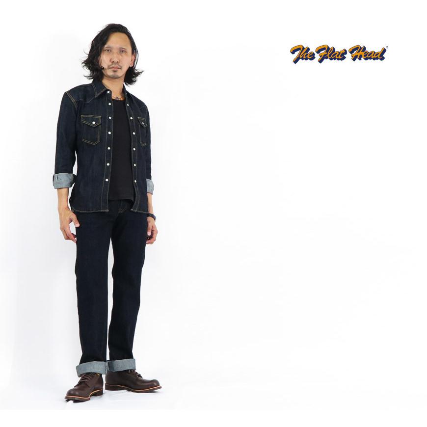 フラットヘッド THE FLAT HEAD 14.5oz デニム ストレート ジーンズ FN-3005N｜earthmarket1｜05