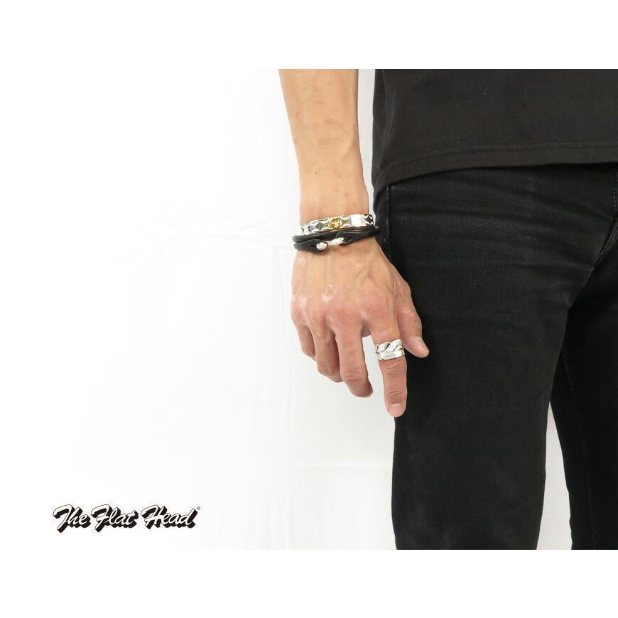 The Flat Head（フラッドヘッド） フラットヘッド レザーブレスレット