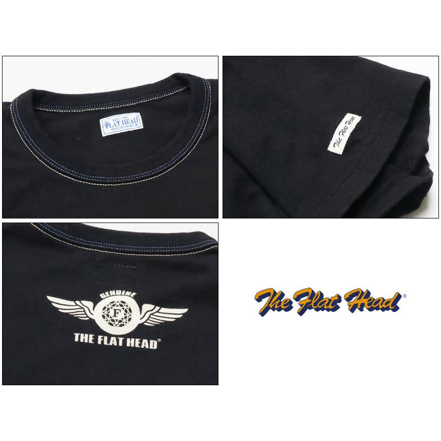 フラットヘッド THE FLAT HEAD 半袖 Ｔシャツ プリント SMALL FLYING WHEEL THCシリーズ FN-THC-003｜earthmarket1｜10