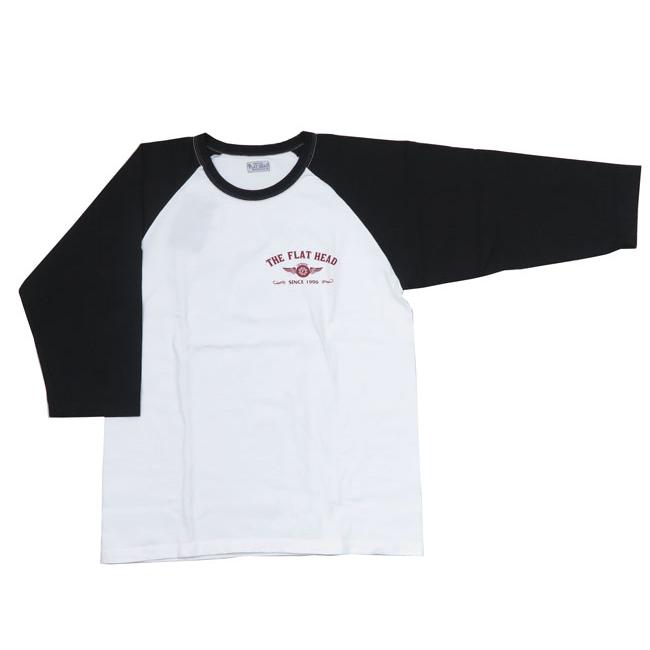 フラットヘッド THE FLAT HEAD 七分袖 ラグラン Ｔシャツ  FN-TSRB-001｜earthmarket1｜02