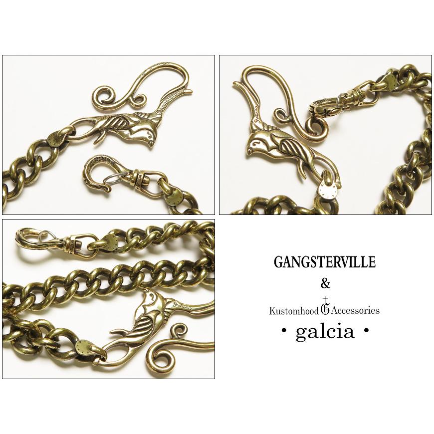 GANGSTERVILLE ギャングスタービル ガルシア SWALLOW ブラス ウォレット チェーン 45cm 真鍮 GALCIA