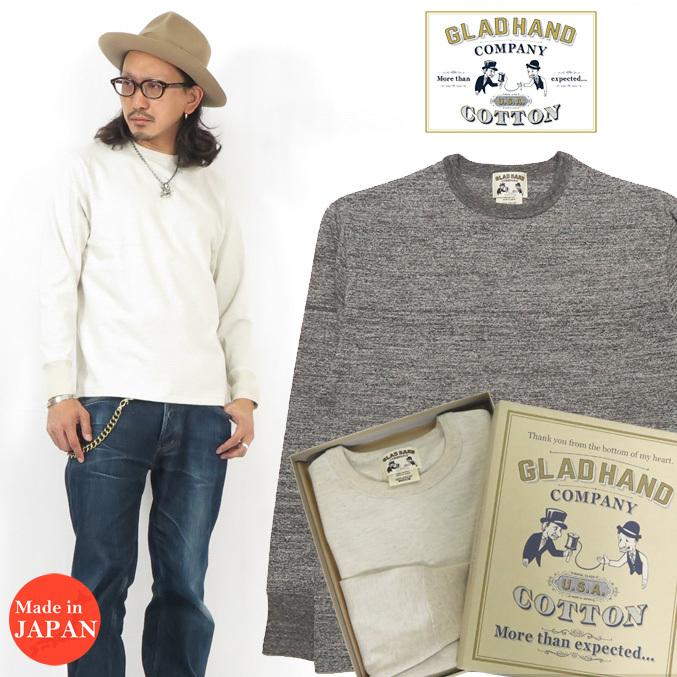 GLAD HAND（グラッドハンド） 長袖 Tシャツ クルーネック U.S.A 