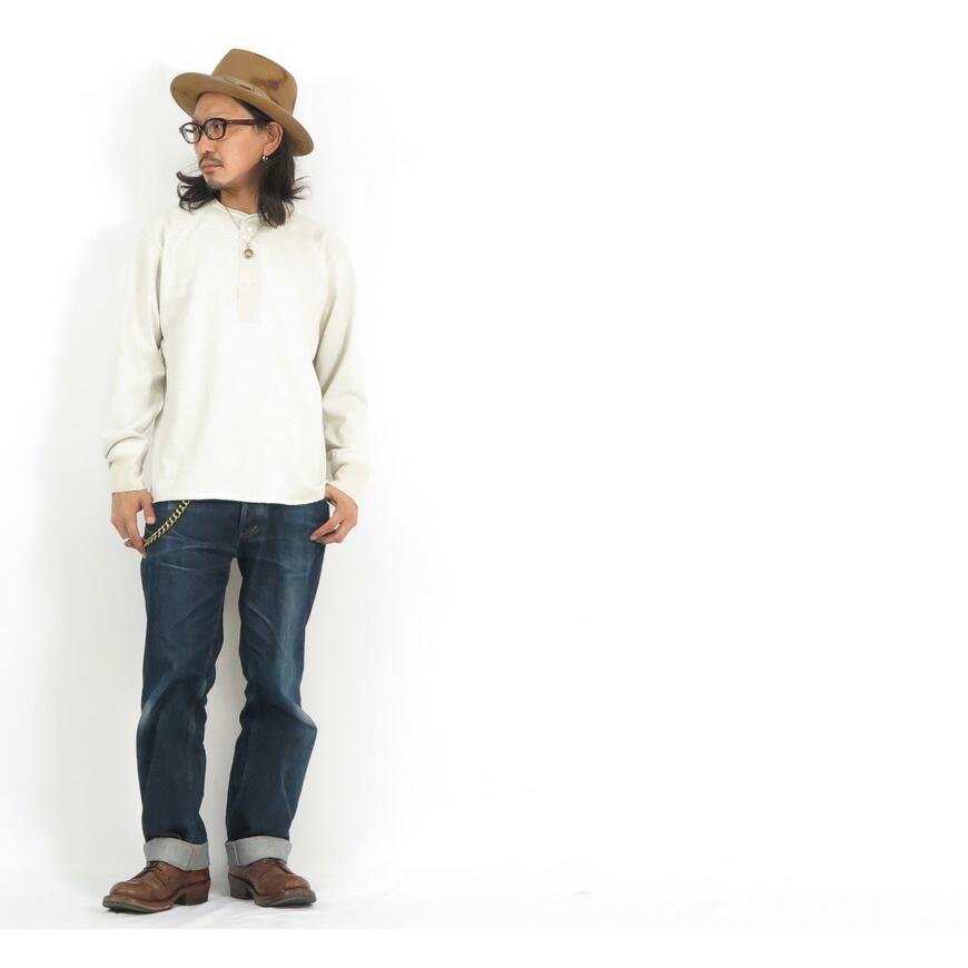 GLAD HAND（グラッドハンド） 長袖 Tシャツ ヘンリーネック U.S.A