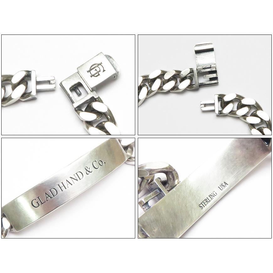 GLAD HAND JEWERLY グラッドハンド ID ブレスレット Lサイズ シルバー925 銀 アメリカ製 GLAD HAND JEWERLY グラッドハンド ID ブレスレット Lサイズ シルバー925 銀 アメリカ製
