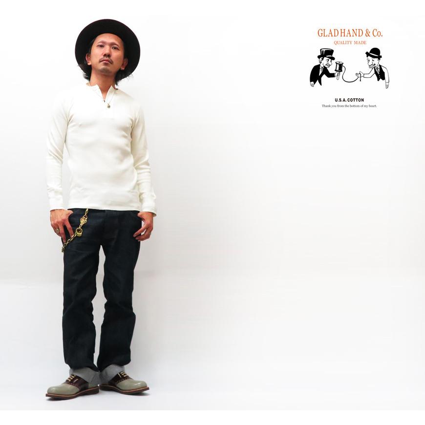 GLAD HAND グラッドハンド 長袖 Tシャツ ヘンリーネック GLAD HAND グラッドハンド 長袖 Tシャツ ヘンリーネック