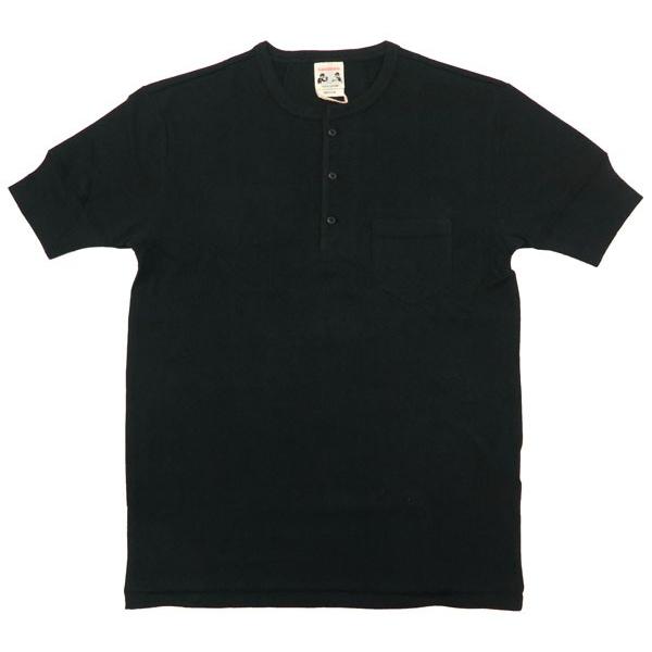 GLAD HAND（グラッドハンド） 半袖 ヘンリーネック ポケット Tシャツ