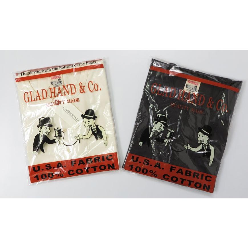 GLAD HAND（グラッドハンド） 半袖 ヘンリーネック ポケット Tシャツ