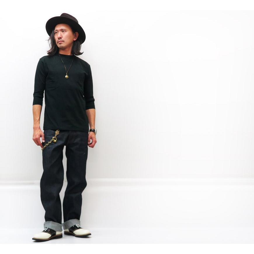 GLAD HAND（グラッドハンド） 5分袖 クルーネック ポケット Tシャツ