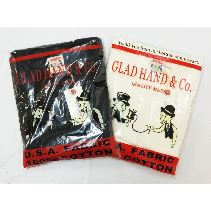 GLAD HAND（グラッドハンド） 長袖 Tシャツ クルーネック ワッフル生地