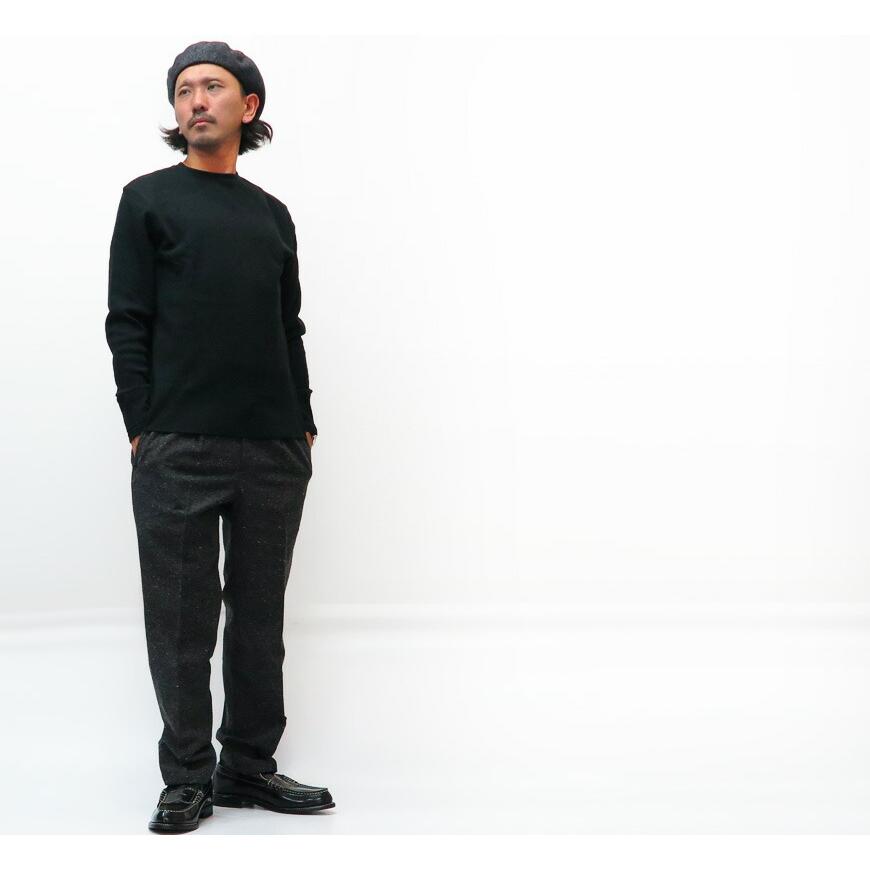 GLAD HAND（グラッドハンド） 長袖 Tシャツ クルーネック ワッフル生地