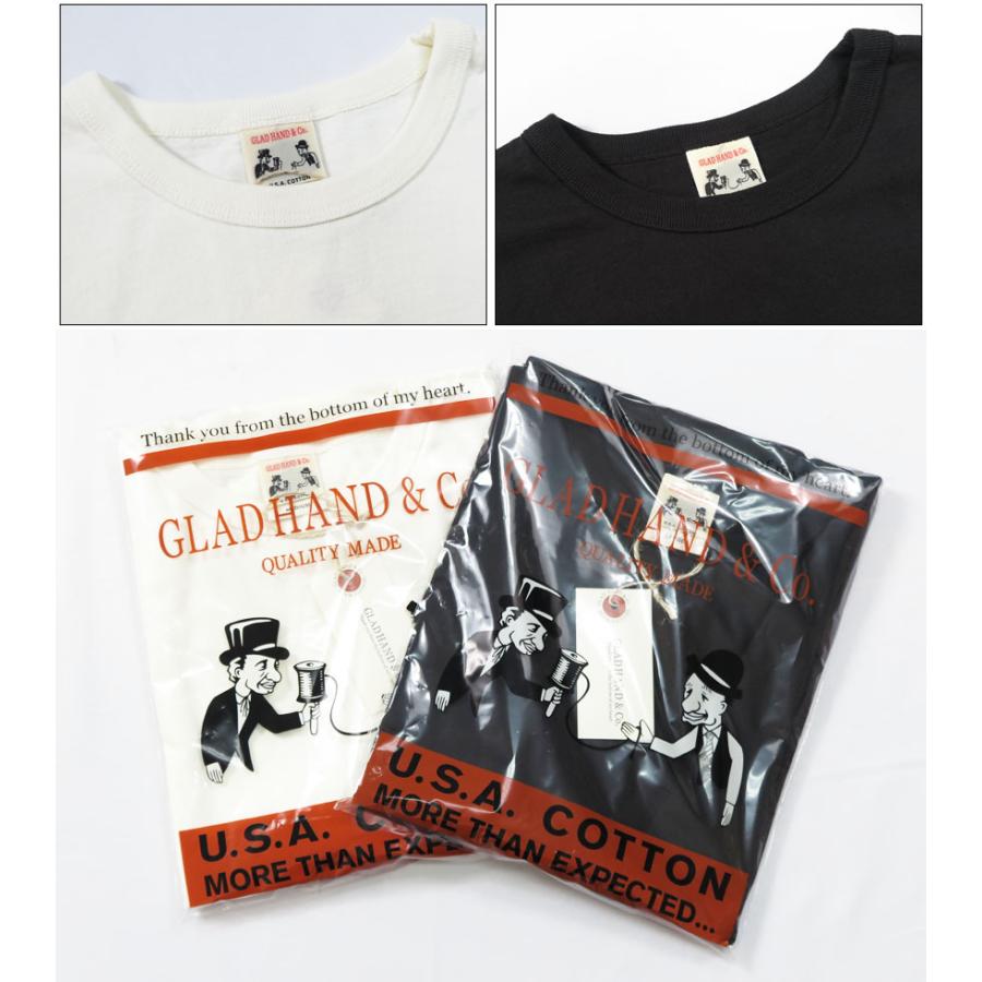 GLAD HAND グラッドハンド 半袖 Tシャツ ヘビーウェイト バインダーネック 天竺生地 パックTee GLADHAND-31｜earthmarket1｜04