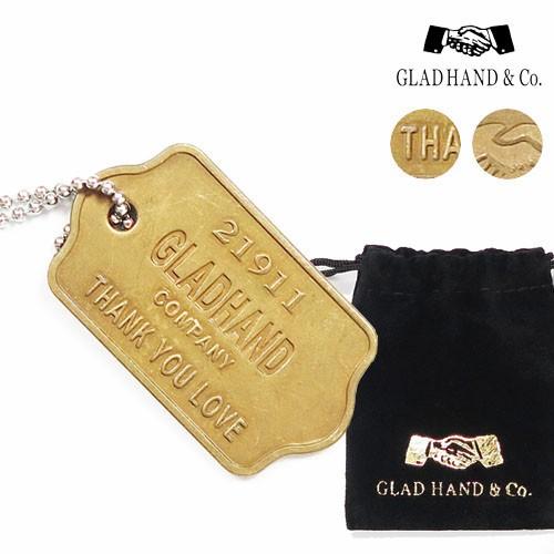 GLAD HAND（グラッドハンド） 真鍮 タグネックレス : EARTH MARKET 