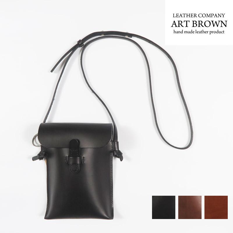 ART BROWN（アートブラウン） 本革 クラシックショルダーバッグS
