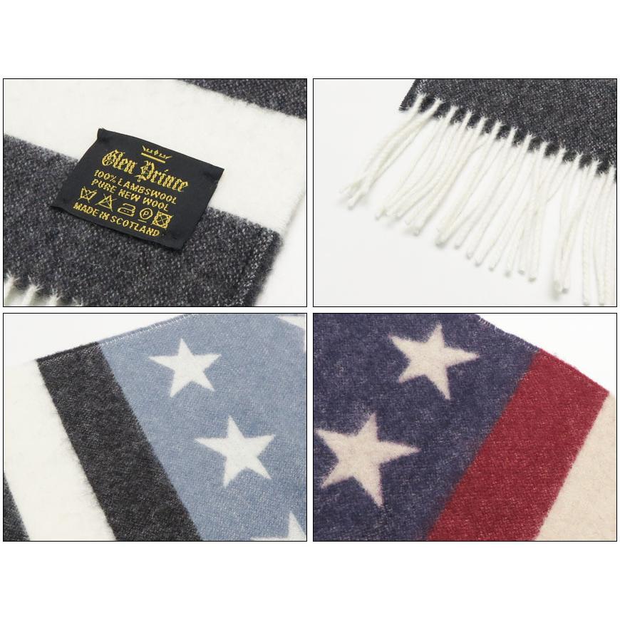 GLEN PRINCE グレンプリンス 星条旗 マフラー ウール ストール メンズ