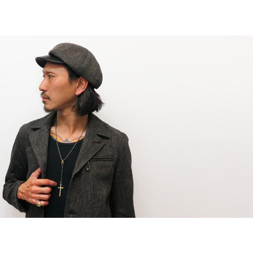 Gangsterville ギャングスタービル Smuggler コバート モーターサイクル キャップ レザー ハンチング ハンティング キャスケット 帽子 Glad Hand グラッドハンド Gsv 19 Aw G06 Earth Market 通販 Yahoo ショッピング