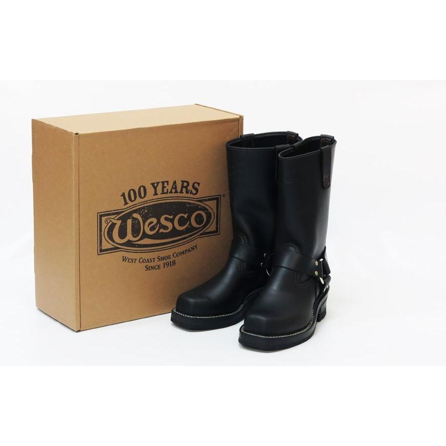 【即納在庫】 WESCO ウエスコ HARNESS ハーネス ブーツ 11inch ブラック タイ ドメイン レザー Vibram #430の画像