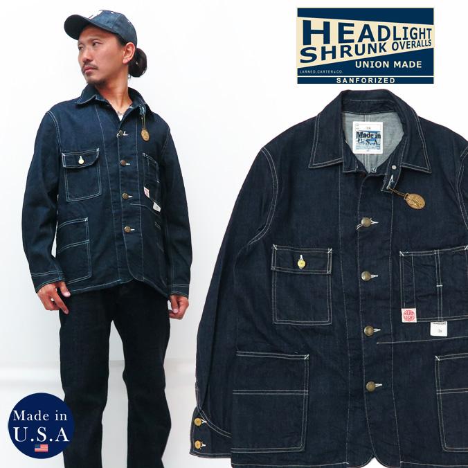 HEADLIGHT ヘッドライト 実名復刻 12oz デッドストック コーンデニム カバーオール Made In U.S.A ワーク ジャケット NOS CONE DENIM シュガーケーン SUGAR CANE