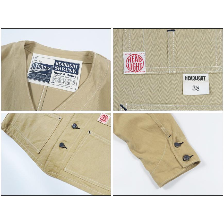 SUGAR CANE HEADLIGHT ヘッドライト 10oz ランダム ヘリンボーンツイル