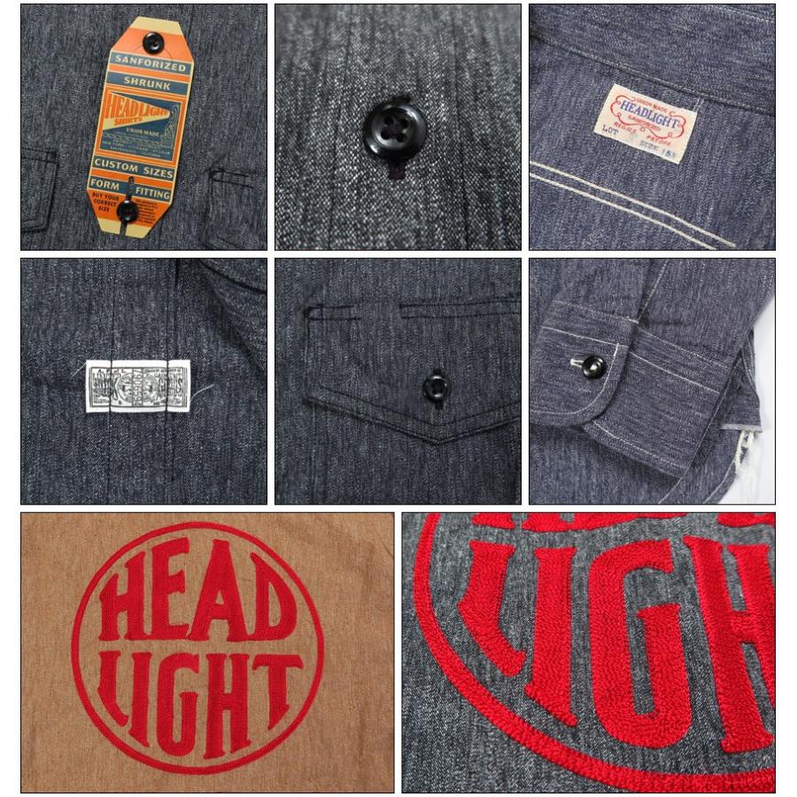 HEADLIGHT ヘッドライト 実名復刻 長袖 コットンコバート ワーク