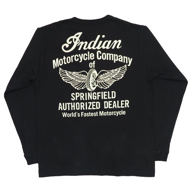 インディアンモーターサイクル Indian Motorcycle 長袖 プリント Ｔシャツ "FLYING WHEEL" Made in U.S.A IM69293｜earthmarket1｜05