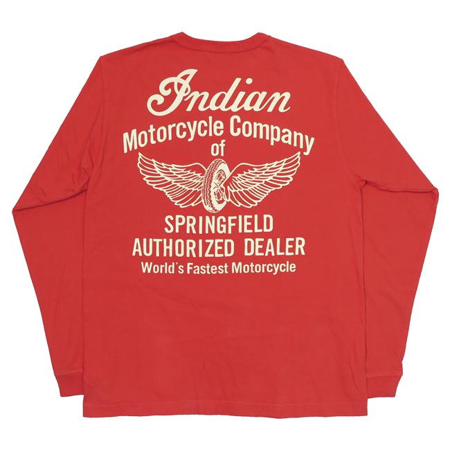 インディアンモーターサイクル Indian Motorcycle 長袖 プリント Ｔシャツ "FLYING WHEEL" Made in U.S.A IM69293｜earthmarket1｜07