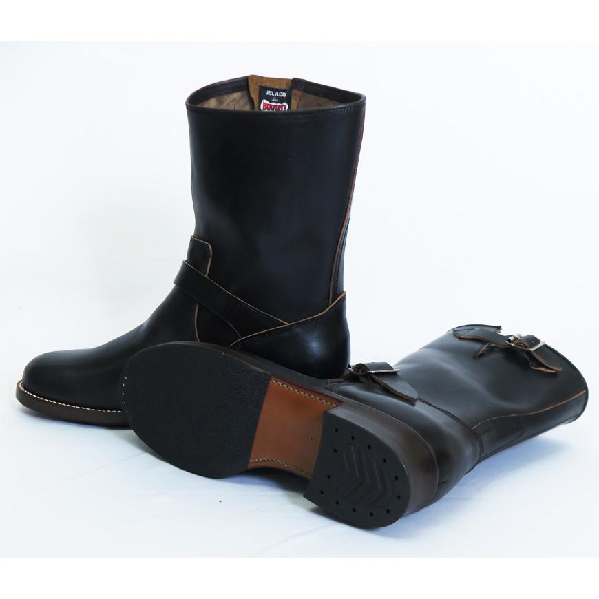 JELADO the BOOTED エンジニアブーツ 茶芯ブラック ホースバット JELADO the BOOTED エンジニアブーツ 茶芯ブラック ホースバット