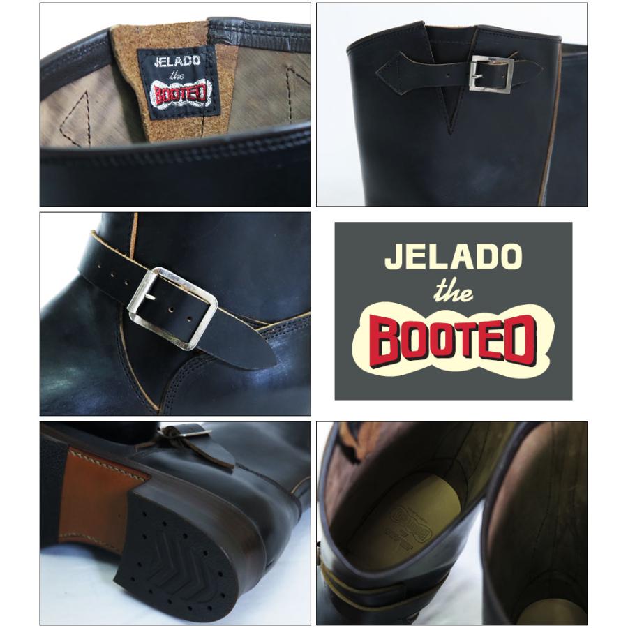 JELADO the BOOTED エンジニアブーツ 茶芯ブラック ホースバット JELADO the BOOTED エンジニアブーツ 茶芯ブラック ホースバット