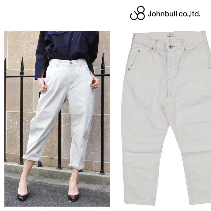 60s アドルフラフォン HBT ワークパンツ ホワイト Johnbull（ジョンブル） レディース スリークォーター ワークパンツ
