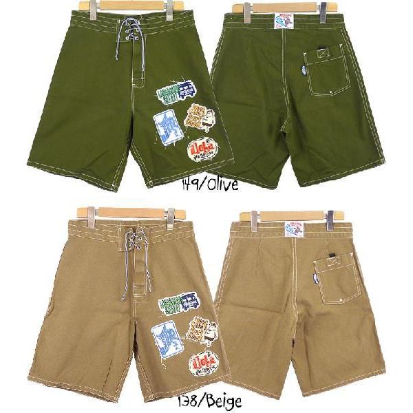 JOHN SEVERSON（ジョンセバーソン） ワッペンサーフパンツ : EARTH