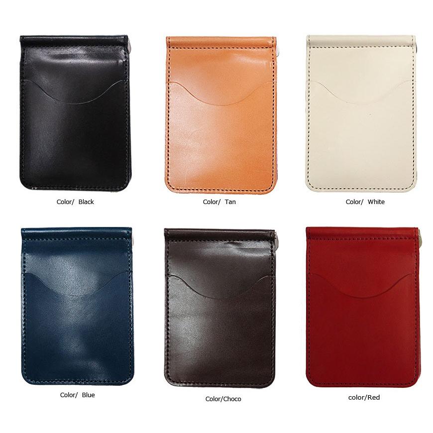 KC'S ケーシーズ マネークリップ 二つ折り財布 カード入れ レザー 牛革