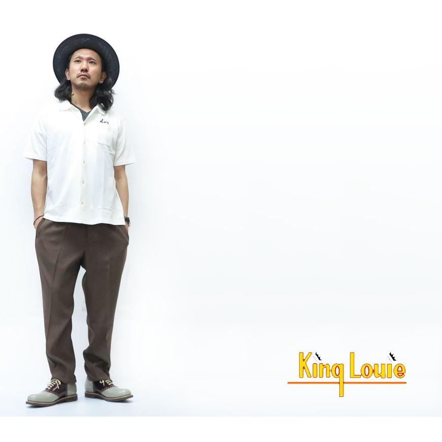 King Louie byHoliday キングルイ 鹿の子 オープン ポロシャツ