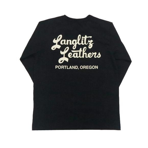ラングリッツレザーズ Langlitz Leathers 長袖 Tシャツ ロゴプリント TypeA 日本製 LLC-006｜earthmarket1｜03