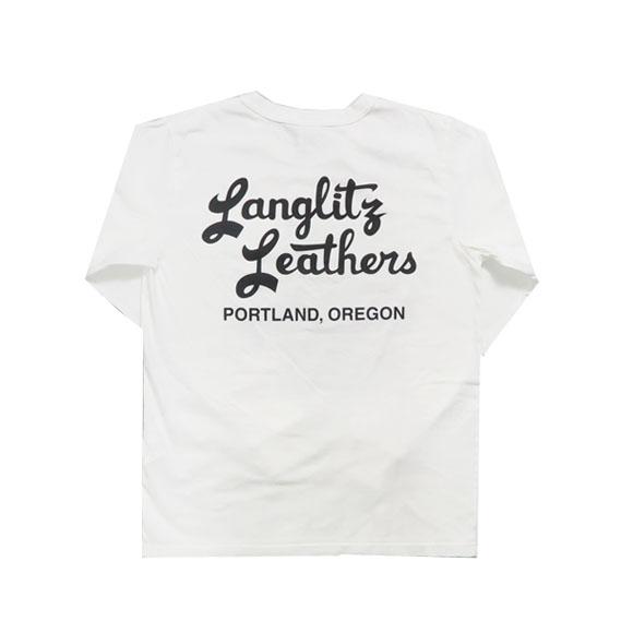 ラングリッツレザーズ Langlitz Leathers 長袖 Tシャツ ロゴプリント TypeA 日本製 LLC-006｜earthmarket1｜04