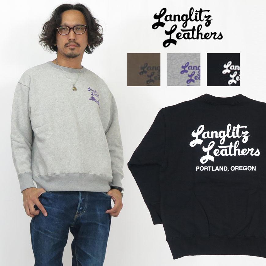 Langlitz Leathers ラングリッツレザーズ クルーネック スウェット 