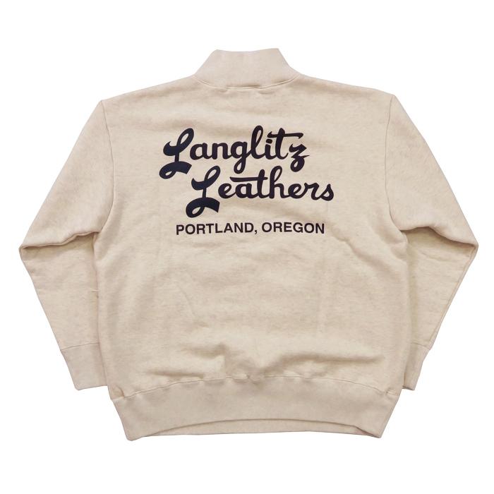 【美品】 Langlitz Leathers ハーフジップトレーナー L Langlitz Leathers（ラングリッツレザー） ラングリッツレザーズ
