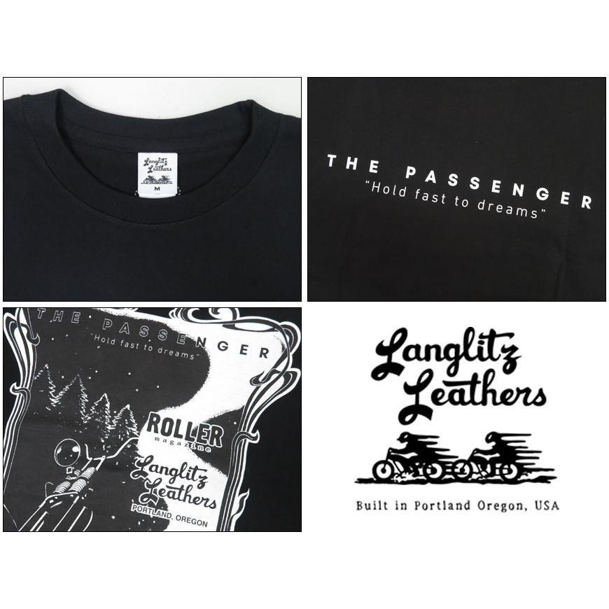 ラングリッツレザーズ Langlitz Leathers 半袖 Tシャツ ロゴプリント"THE PASSENGER"Roller Magazine LLPA-002｜earthmarket1｜06