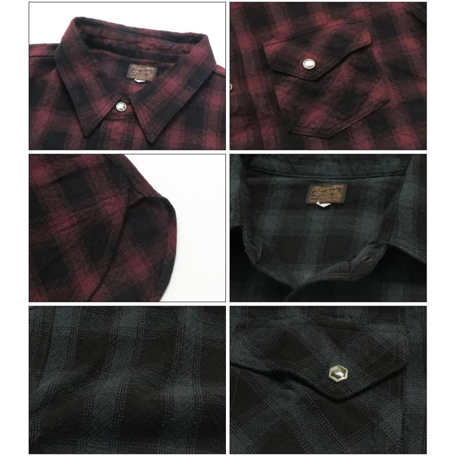 デラックスウェア DELUXEWARE 半袖 バッファローチェック シャツ LV-25