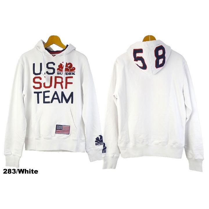 SUNDEK サンデッキ チェーン刺繍プルパーカー m923jhf1341 : EARTH