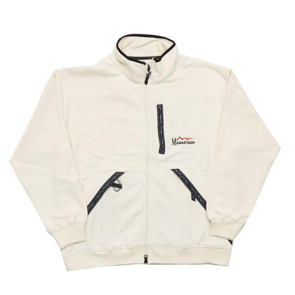 MANASTASH（マナスタッシュ） 長袖 ジップアップ スウェット 