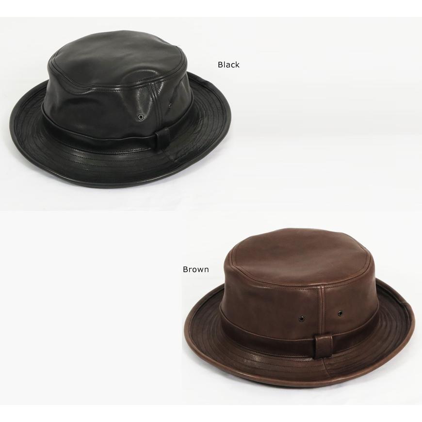 【完売品】Mr.FATMAN × WOLFMAN オイルレザーハット L60cm Mr.FATMAN ミスターファットマン Wolfman レザー バーバー ハット