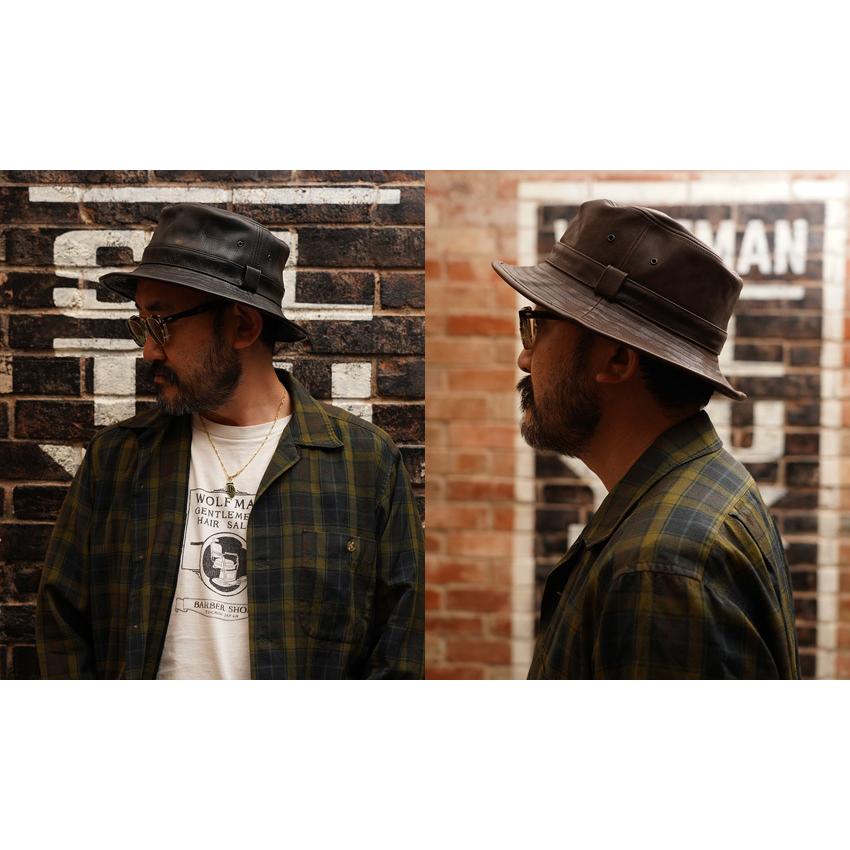 Mr.FATMAN ミスターファットマン Wolfman レザー バーバー ハット