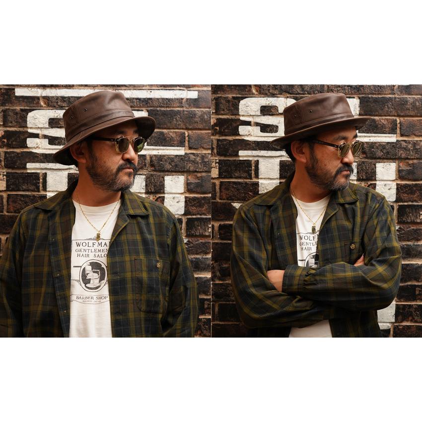 Mr.FATMAN ミスターファットマン Wolfman レザー バーバー ハット