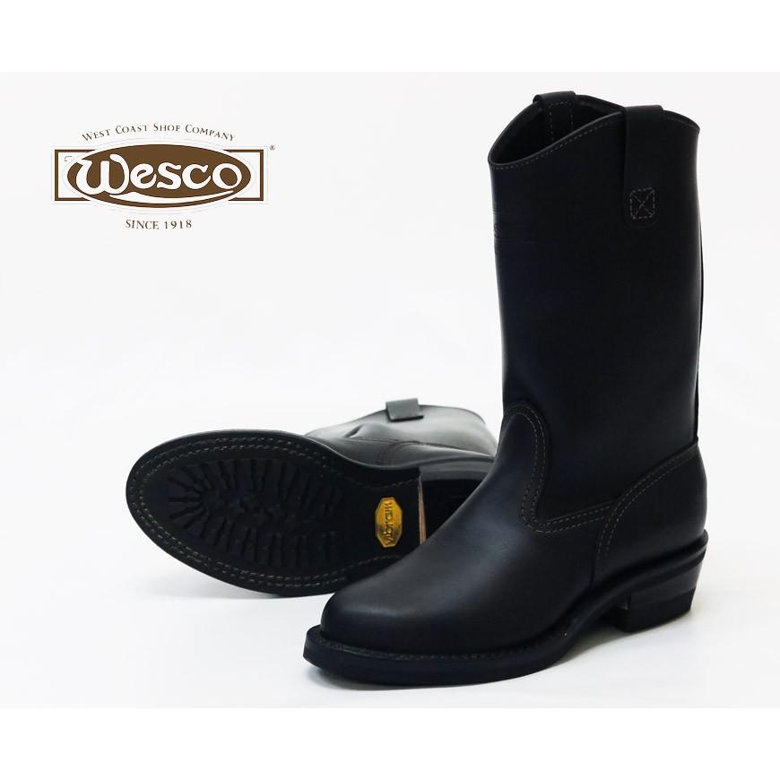 【取寄せ】 WESCO ウエスコ MORRISON モリソン ブーツ 12inch ブラック タイ ドメイン レザー Vibram #430の画像