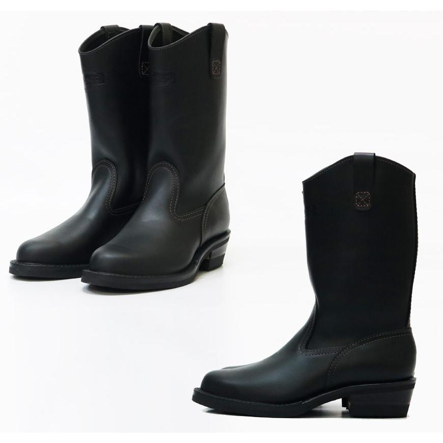 【取寄せ】 WESCO ウエスコ MORRISON モリソン ブーツ 12inch ブラック タイ ドメイン レザー Vibram #430の画像