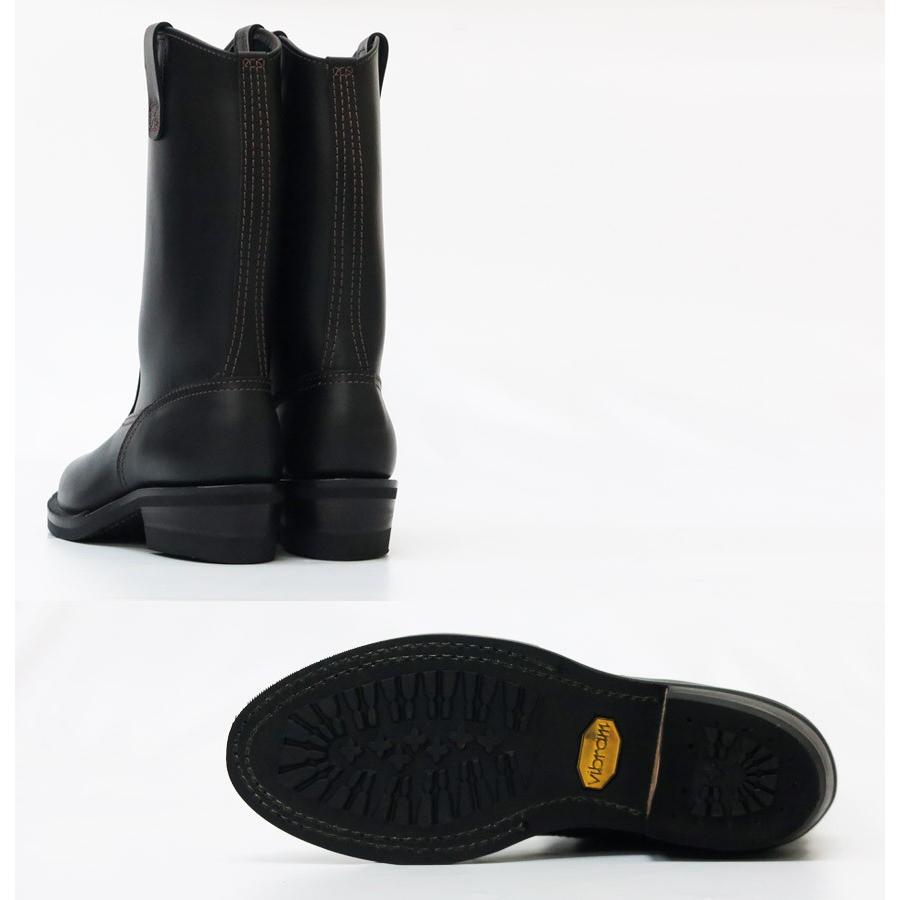 【取寄せ】 WESCO ウエスコ MORRISON モリソン ブーツ 12inch ブラック タイ ドメイン レザー Vibram #430の画像