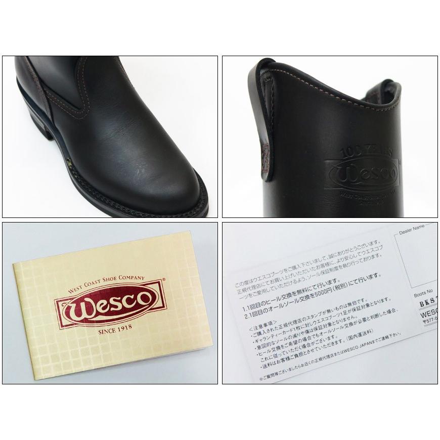 【取寄せ】 WESCO ウエスコ MORRISON モリソン ブーツ 12inch ブラック タイ ドメイン レザー Vibram #430の画像