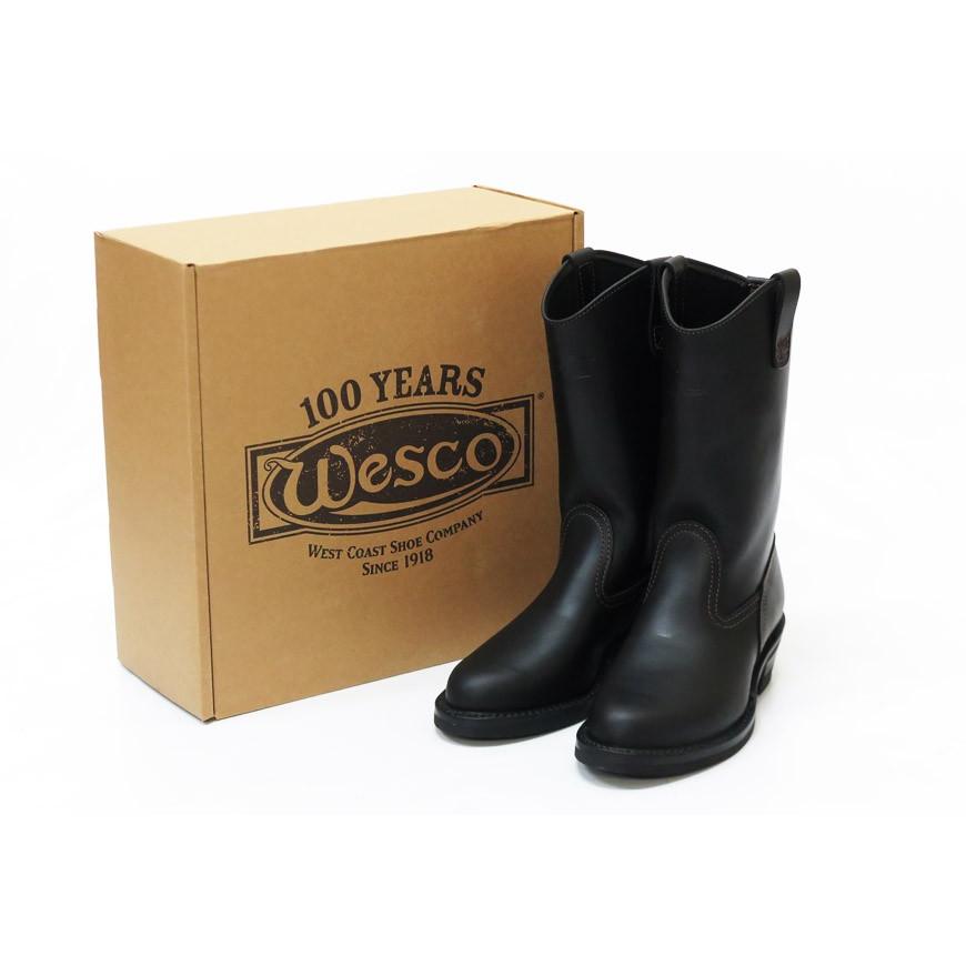 【取寄せ】 WESCO ウエスコ MORRISON モリソン ブーツ 12inch ブラック タイ ドメイン レザー Vibram #430の画像