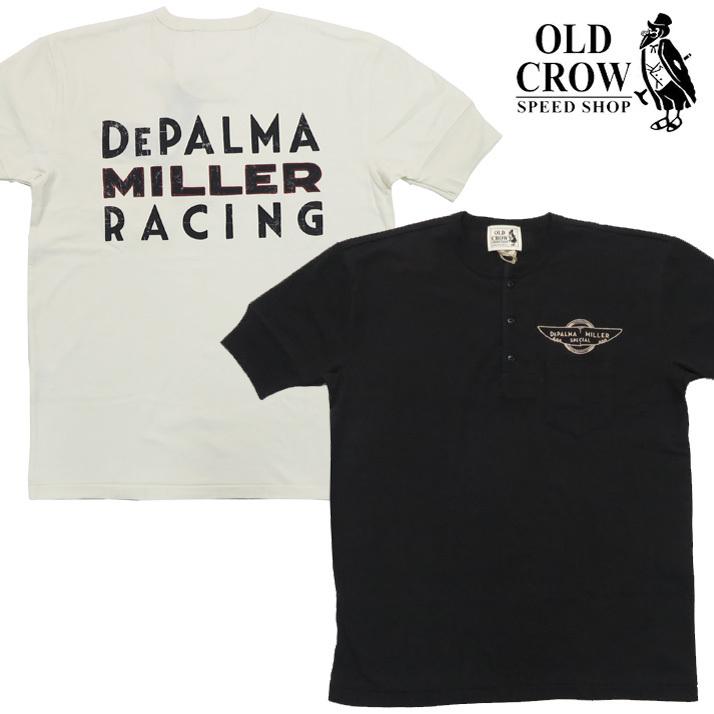 OLD CROW(GLAD HAND) CROW オールドクロウ 半袖 ヘンリーネック T 