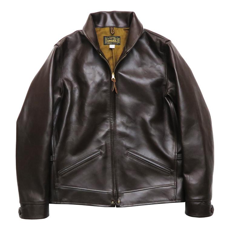 ORGUEIL オルゲイユ レザー コサックジャケット ジップアップ 馬 ORGUEIL オルゲイユ レザー コサックジャケット ジップアップ 馬